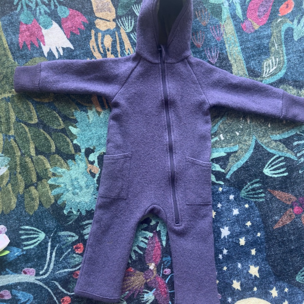 DISANA Boiled Wool Zip-Up Overall